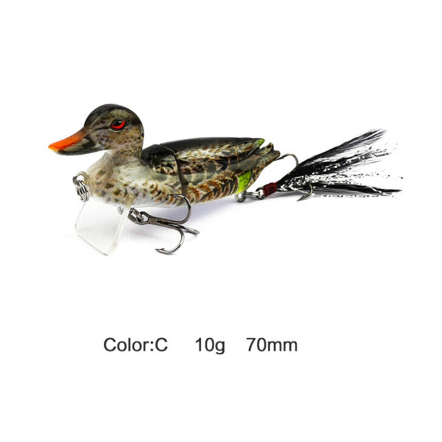 3D DUCK Topwater Artificial Fishing Lure - Down By The Bay